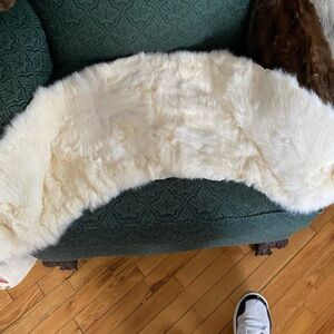 Luxurious Cream Fur Stole